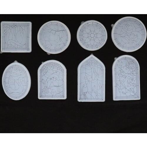 Transparent Silicone Mould Dried Flower Resin Decorative Craft DIY Line drawing swan flower bird epoxy resin molds for jewelry