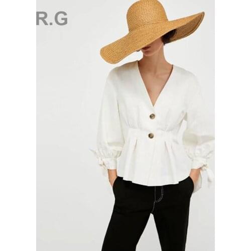 Блузки с коротким рукавом ROCICIE GELA China At AliExpress