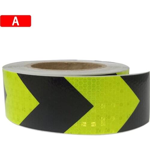 5cm*300cm Car Arrow Reflective Tape Decoration Stickers Car Warning Safety Reflection Tape Film Auto Reflector Sticker