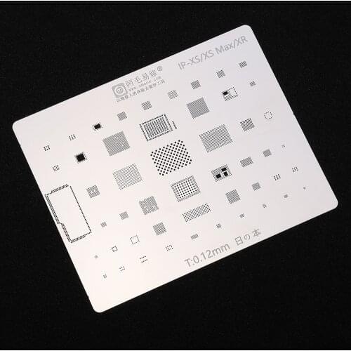 BGA Reballing Stencil Solder Template for iPhone XR XS MAX X 8 8P 7 7P 6S 6SP 6 6P Logic Board IC Chip BGA Stencil Repair Tools