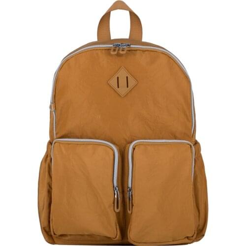 2021 New Waterproof Nylon Women Backpack Large Capacity Solid Color Men Travel Bag Unisex College Schoolbag Laptop Backpacks