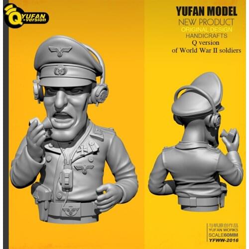 Yufan Model 1/35 Resin Soldier Q version Figure Model Kits Yfww-2016
