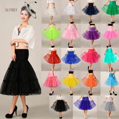 Woman Black Wedding Bridal Petticoat Crinoline Short Tulle Skirt Underskirt Rockabilly Tutu Wedding Accessories Jupon Mariage