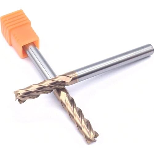 1PCS HRC60 4F 6.0XD6X75L Tungsten Steel solide Carbide Endmills CNC Lathe End Mill Flat Bottom Four Blade