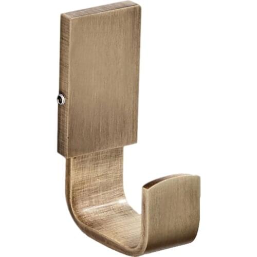 Bath Towel Coat Hook Antique Brass Towel Robe Hooks for Bathroom Kitchen Shirt Holder Wall Mounted Brushed Bronze,1 Pcs