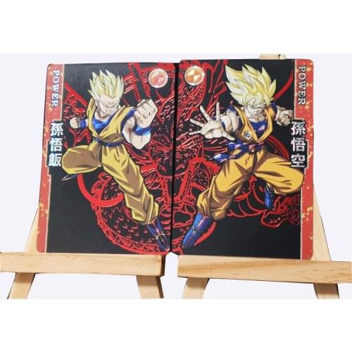4pcs/set Dragon Ball Gilded Shenron Flash Card 2 Group Son Goku Vegetto Hobbies Toys Hobby Game Collection Anime Battle Cards