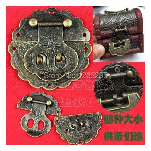80 * 80 mm archaize circular lock bag gift box alloy box