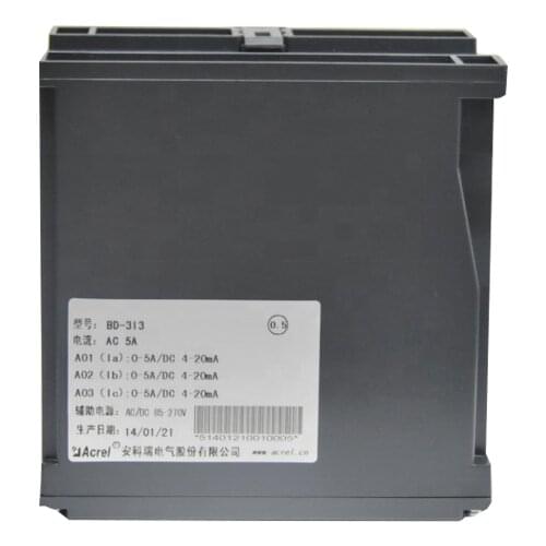 Acrylic BD-3I3 3 Phase Current Transducer / Transmitter with 4-20ma 0-5v Output Optical Sensor Analog SENSOR