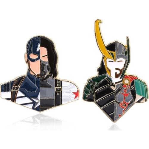 DB741 Movie Pin For Backpack Enamel Pins Badges On Clothes Cartoon Metal Denim Shirt Collar Badges Jewelry Friends Gifts