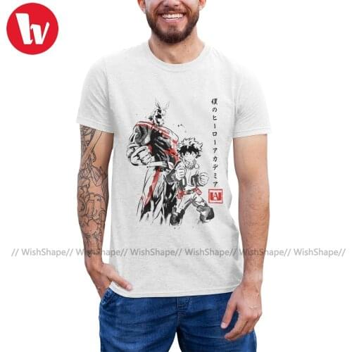 All Might T Shirt Hero Academia Sumi-e T-Shirt Cute Male Tee Shirt Cotton Short Sleeve Fashion Print 5x Tshirt