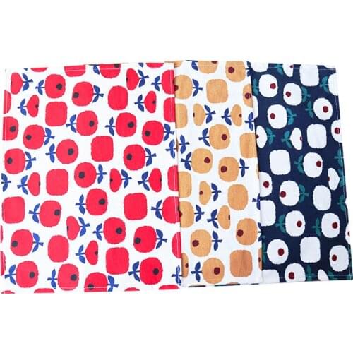 Nordic Style Home Cotton Fabric Printed Napkins Tea Towels Kitchen Towels Table Cloth