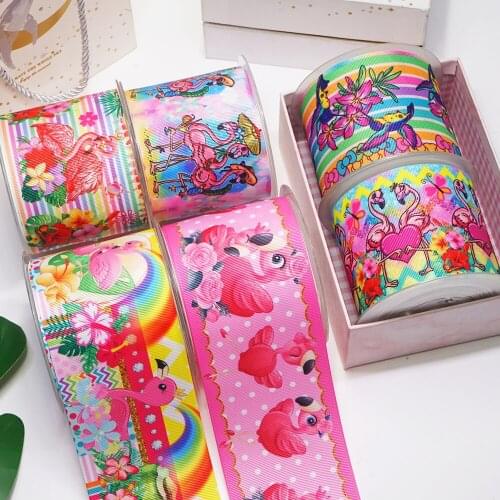 Cartoon Printed Grosgrain Ribbons For Hair Bows Craft Suppliers 55369