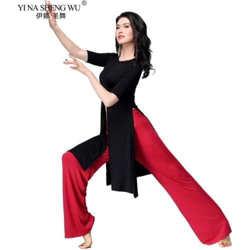 Women Cotton Woman Belly Dance Suits Top Pants Bellydance Costume Professionals Loose Practice clothes Belly dance Suit New