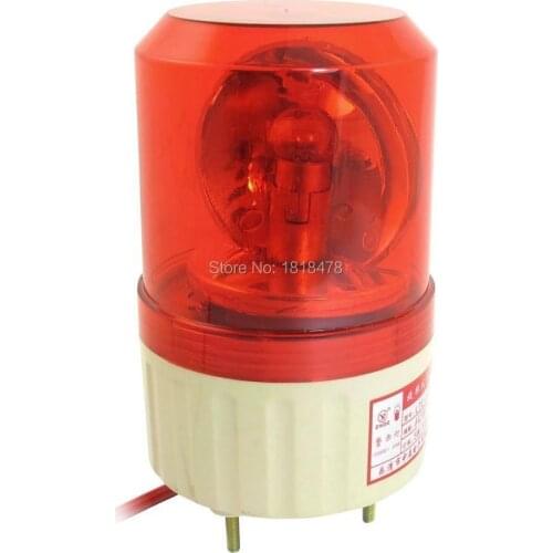 LTE-1081J DC12V Buzzer Sound Rotating Industrial Signal Warning Lamp Red