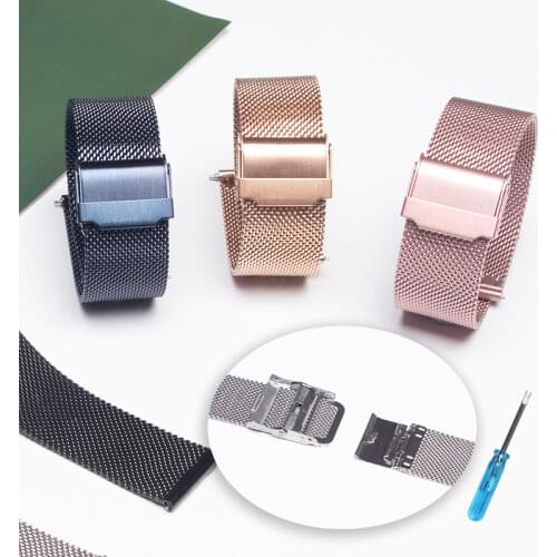 22mm 20mm Metal Strap for Samsung Galaxy Watch 3 Band Active 2 Bracelet for Samsung Gear S3 Galaxy Watch 46mm Huawei GT 2 42mm