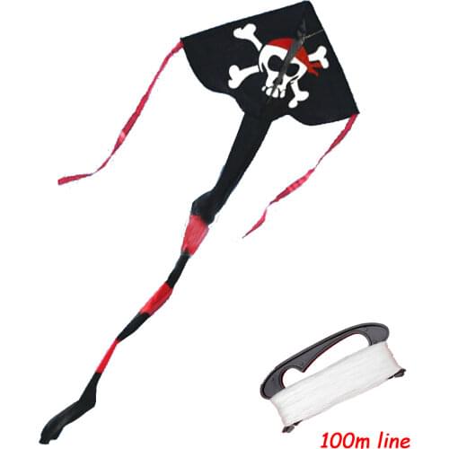 Free Shipping Outdoor Fun Sports Pirate Triangle Kite Flying Factory Outlet