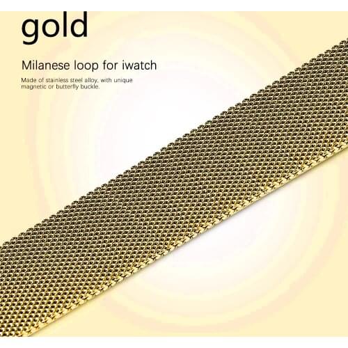 Magnetic Loop Band For Apple watch Strap 44mm 40mm Stainless steel Metal pulseira correa bracelet iWatch series 3 4 5 6 SE Strap