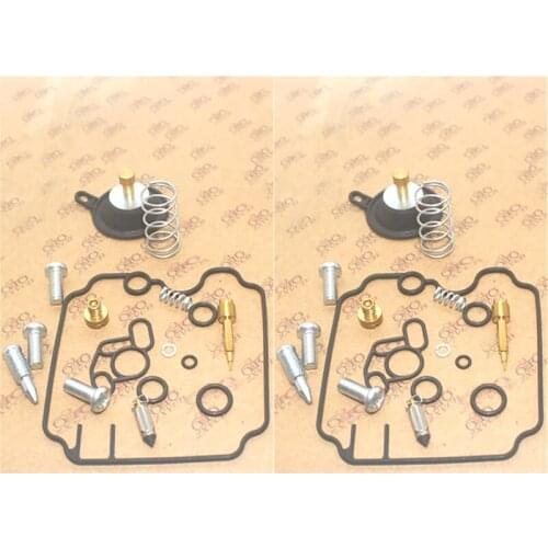 2SET For XTZ750 1989-1997 XTZ 750 Carburetor Repair Kit Float Air Cut-off Valve Needle Valve Pilot Screw