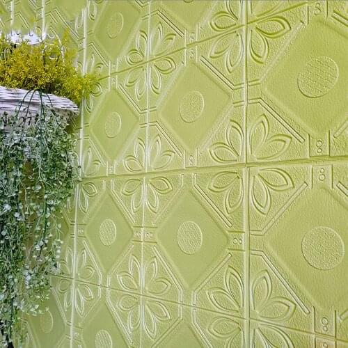 Self Adhesive 3D Brick Wall Stickers Living Waterproof Foam Room Bedroom DIY Adhesive Wallpaper Art 70*70*0.7cm home Wall Decals