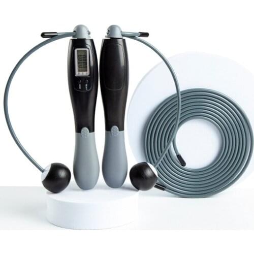 Jump Rope Digital Counter for Indoor/Outdoor Fitness Training Boxing Adjustable Calorie Skipping Rope Workout Rope and Cordless