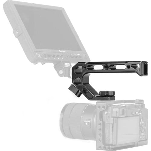 UURig 1 Universal Camera Top Handle Handgrip with Cold Shoe Mounts 15mm Rod Clamp 3/8 Inch Screw Lock Adopt for Camera Rig Cage