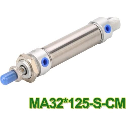 HIGH QUALITY MA32*125-S-CM Airtac type MA Series Stainless Steel Mini Pneumatic Air Cylinder MA32-125 ma 32-125 32x125 MA 32*125