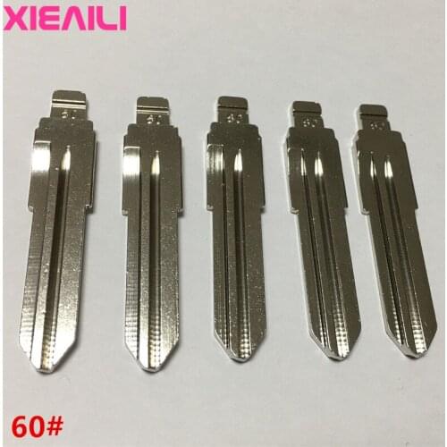 XIEAILI 50Pcs/lot 60# Metal Blank Uncut Flip KD Remote Key Blade For Fiat S209