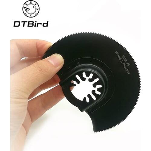 1pc 88mm Saw Blades Oscillating Multi Tools HCS Quick Release Multitool Carbide Segment Saw Blade for Wood Metal Cutting