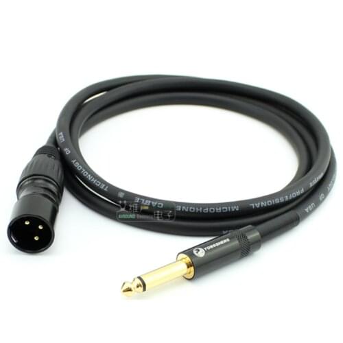 1Pcs Huamin RVP1E 2x0.3 winding shielded microphone cable YS137N cannon male and female plug 6.35 large two-core XLR