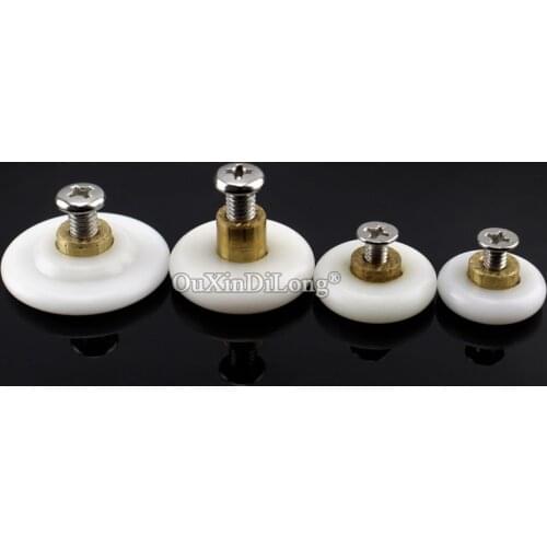 Brand New 10PCS Bathroom Shower Door Rollers Copper Core Glass Sliding Door Wheels Pulleys Runners Diameter 17mm/20mm/24mm/28mm