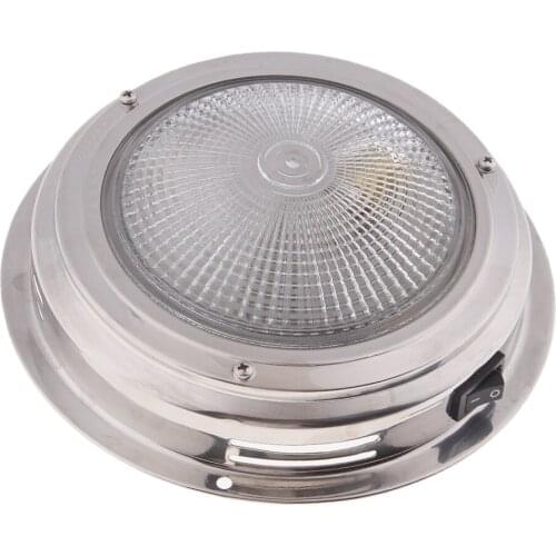 12V LED Recessed Down Light Cool/Warm White Ceiling Lamp Under Cabin Interior Light For RV Yacht Caravan Etc Waterproof Lens