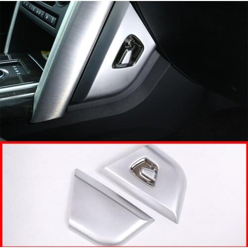 2pcs ABS Chrome Center Console Decoration Panel Cover Trim For Land Rover Discovery Sport 2015-2018 Car-styling