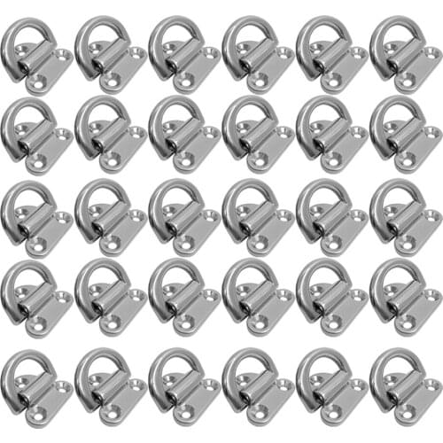 30pcs Lashing Ring Flush Fit Tie Down Anchor Cargo Trailer Horsebox Truck