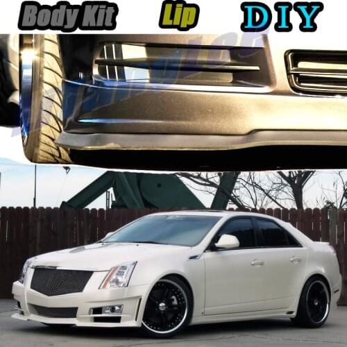 Car Bumper Lip Front Spoiler Skirt Deflector For Cadillac BLS 2005~2010 Tune Car Modified Body Kit VIP Hella Flush Lips