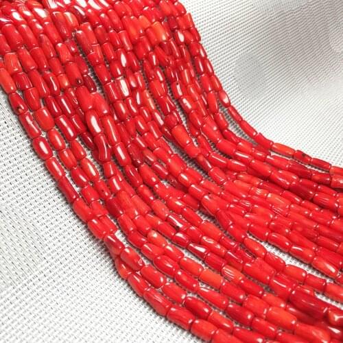 Natural Stone Coral Beaded Irregular Shape Loose Spacer Beads for Jewelry Making DIY Bracelet Necklace Accessories 5x8-6x12mm