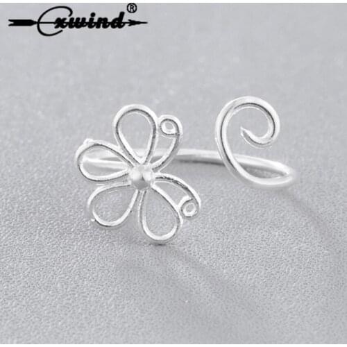Cxwind Animal Jewelry Pretty Butterfly Hollow Chic Ring for women Fashionable Unique Adjustable Tail Ring Jewelry