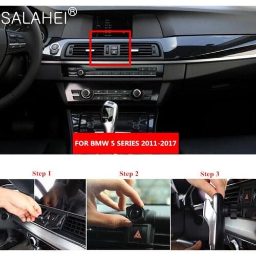 Hot Car Phone Holder Cell In Car Dashobard Car Smartphone Holder Air Vent Cradles Mounts Stand For BMW 5 Series 2011-2017 Style