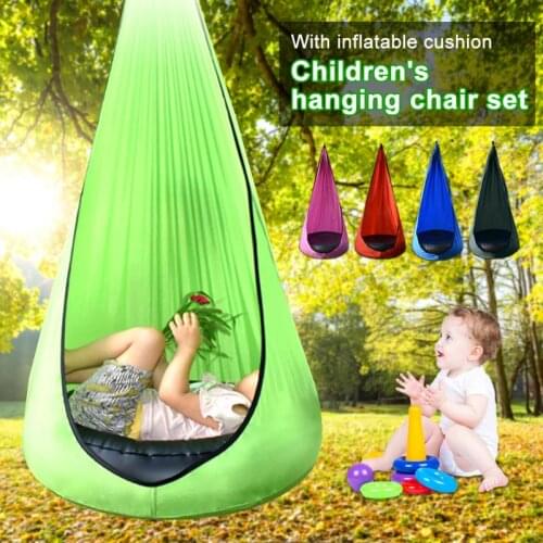 Kid Hammock Garden Furniture Pod Swings Chair Indoor Outdoor Hanging Seat Child Swing Seat Patio Portable 200Kg