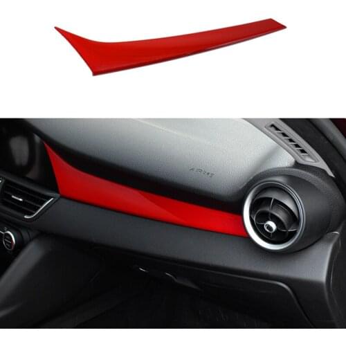 For Alfa Romeo Giulia Carbon Fiber Instrument Panel Trim Decorative Cover Car Interior Modification