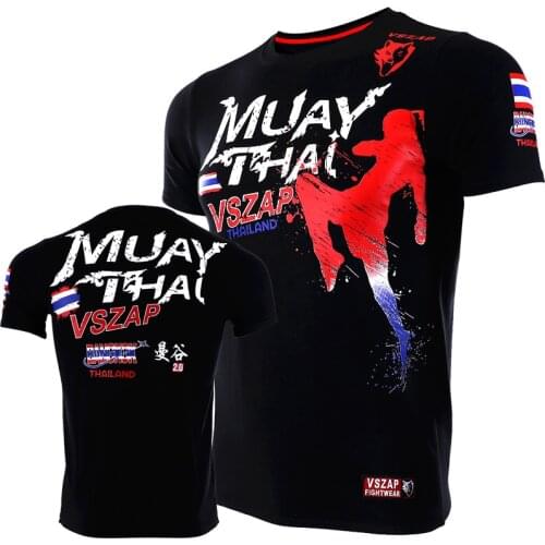 VSZAP MuayThai Bangkok 2.0 T Shirts MMA Fitness Sweater Boxing Jerseys Muay Thai Jerseys MMA Jersey