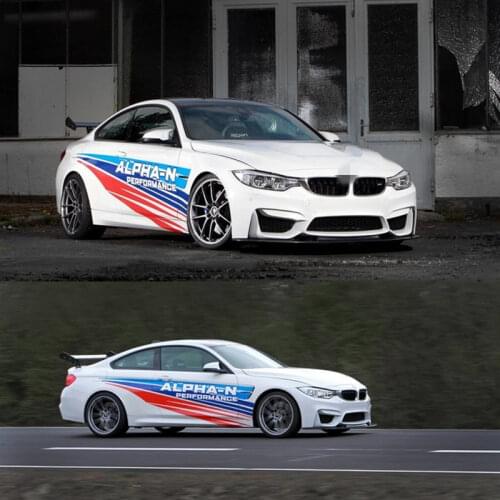 Racing Sticker For M3 M4 Body Exterior Decoration Modified Sticker Pull Flower Stripe Film
