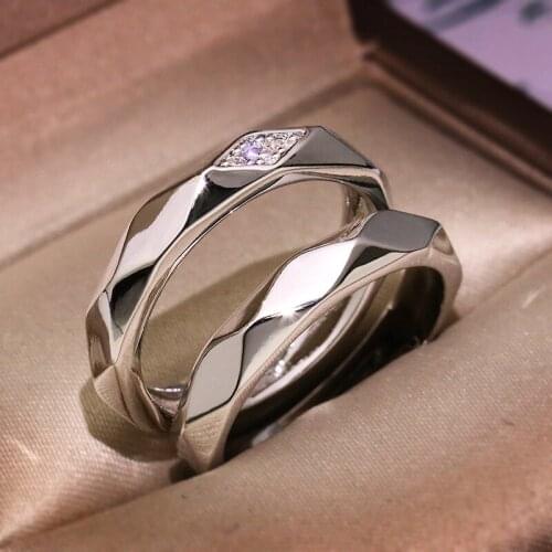 925 Sterling Silver Retro Diamond Rings Engagement Luxury Filled Womens Woman Jewelry Butterfly Silver wedding rings for couples