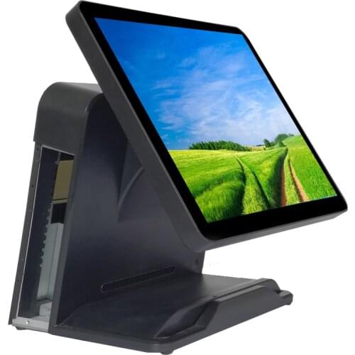 Computer pc card reader customer display pos machine high quality pos terminal 15 inch capacitive touch pos system cash register