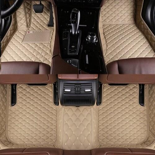 Waterproof Car Floor Mats All Season Car Carpet Floor Liner Artificial Leather For Toyota Camry 2018 2019 2020 2021 Accessories