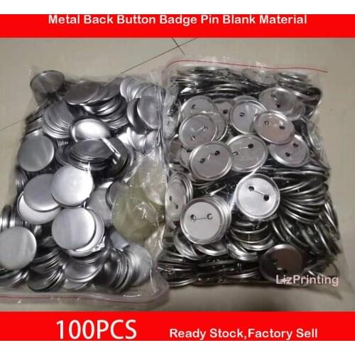 58mm button badge round DIY Badge Button Pins Blank Raw Material pins buttons badges supplies parts 100PCS