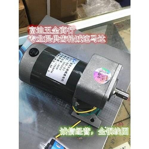 DC220V 60W 170rpm DC permanent magnet geared motor ZYT69-01 heat shrink machine motor