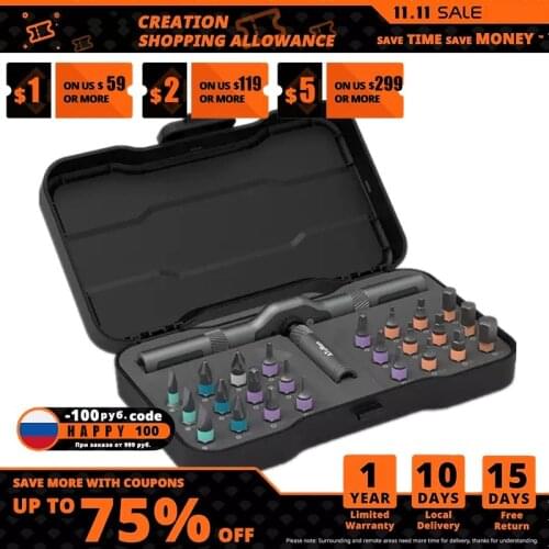 Xiaomi Duka RS1 24 in1 Tool Kit Mechanical Tools Box Spanner Socket Screwdriver Ratchet Wrench Set Kit DIY Repair Toolbox