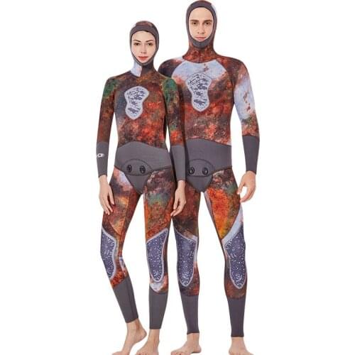 3MM Two Piece Neoprene Diving Suit For Men Swimming Surfing Jump Suit Women Snokling Keep Warm Trousers And Jacket Scuba WetSuit