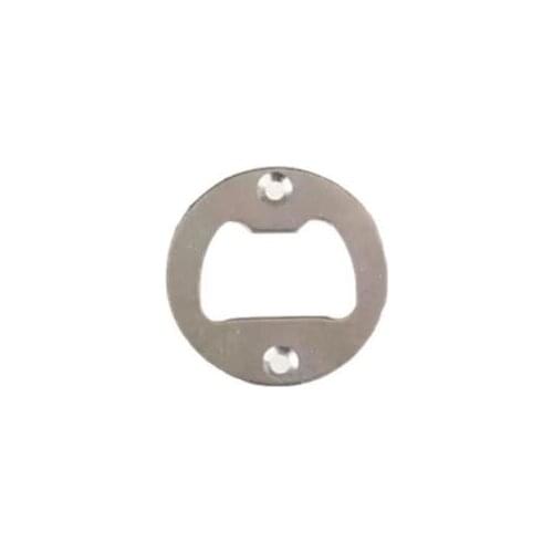 Stainless Steel Bottle Opener Part With Countersunk Holes Round Shaped Metal Strong Polished Bottle Opener Insert Parts