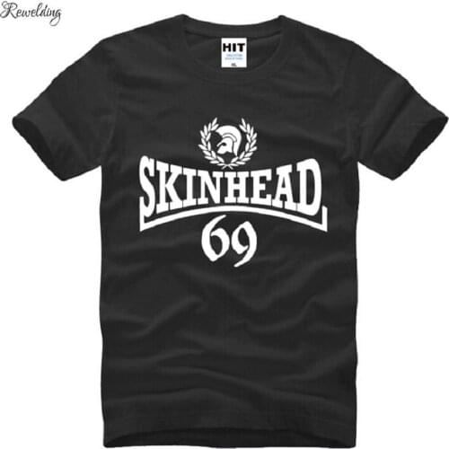 New Fashion Skinheads T Shirts Men Cotton Short Sleeve Skinhead Printed Mens T-Shirt Top Quality Summer Male Tops Tees Big Size